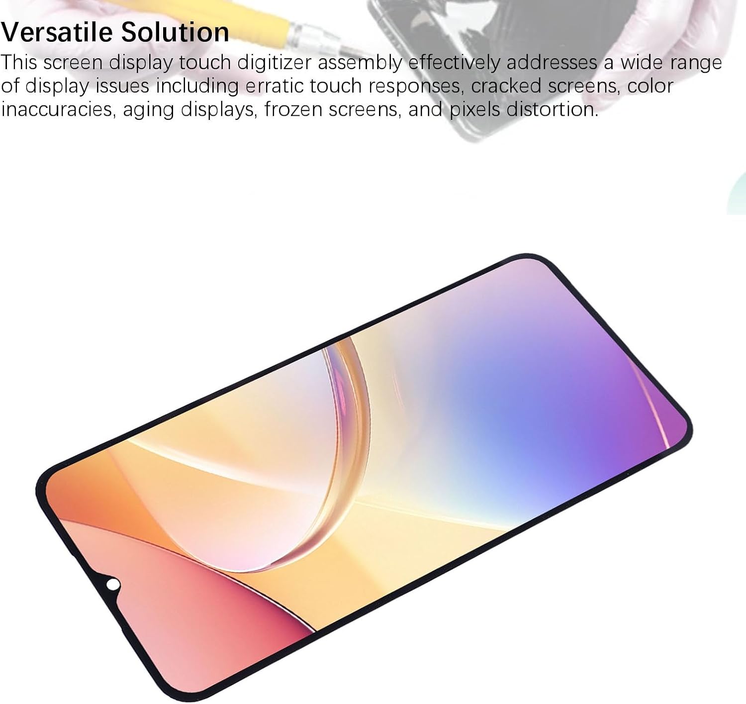A16 4G 5G Phone Screen Replacement, 6.7 Inch TFT LCD Touch Screen Digitizer Assembly with Repair Kit, for A16 Smartphones