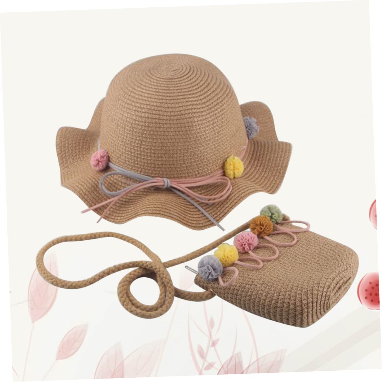 Holibanna Sombrero De Copa Sombrero De Verano para Niña De Tapa De Natación Juguetes De Playa Sombrero De Verano para Toalla De Playa para Arena para Khaki Bambú