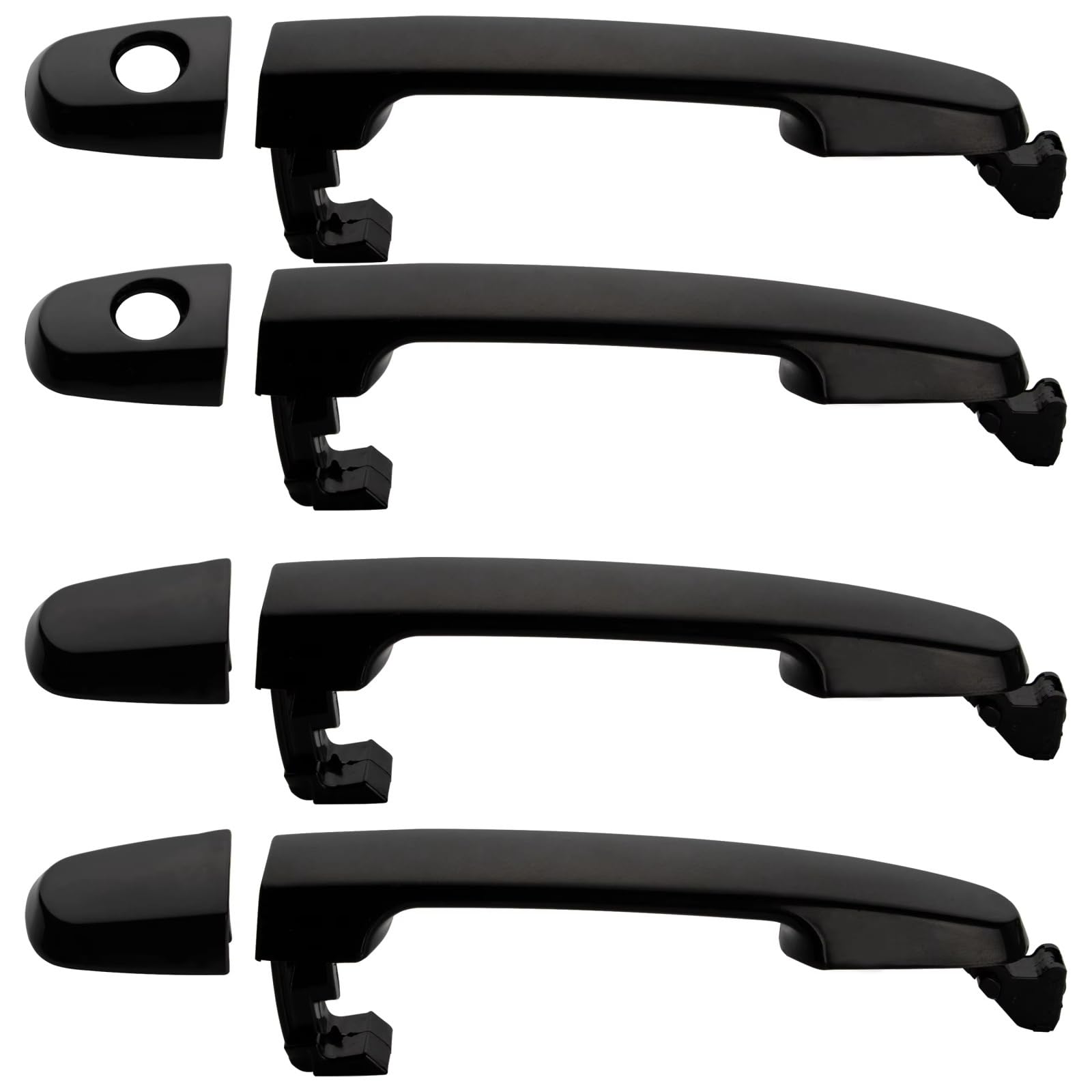 Kpuwers Exterior Door Handle 4 Piece Exterior Door Handles 69211-AA010 for Toyota for Corolla for Matrix for RAV4 for Yaris for Solara for Highlander Handles Replacement