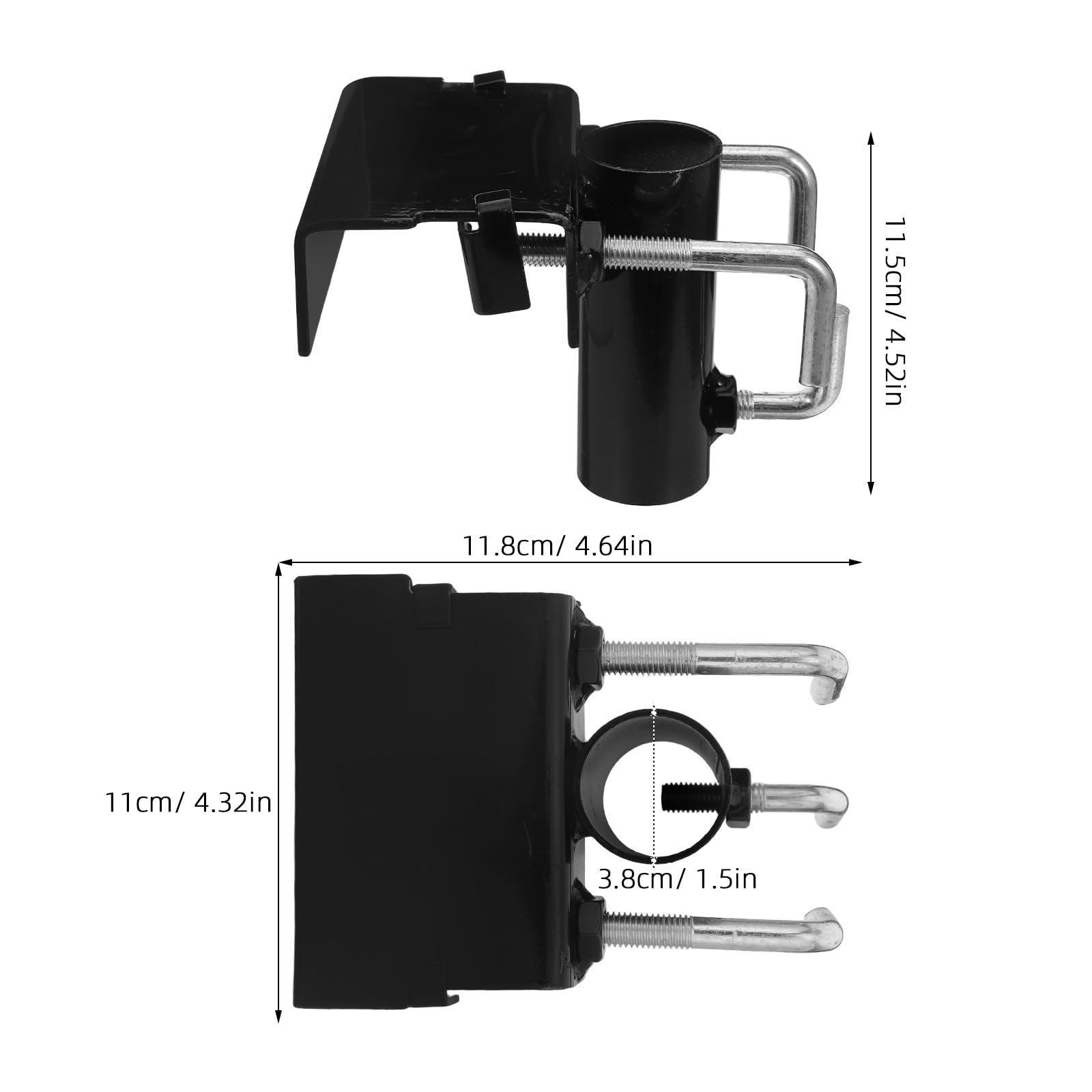 Yardenfun Staffa di Fissaggio Regolabile per ombrellone - Morsetto per ombrellone da 25 mm a 65 mm per panchine, tavoli o sedie da Campeggio, Clip per per Feste in Piscina, Barbecue in Giardino,