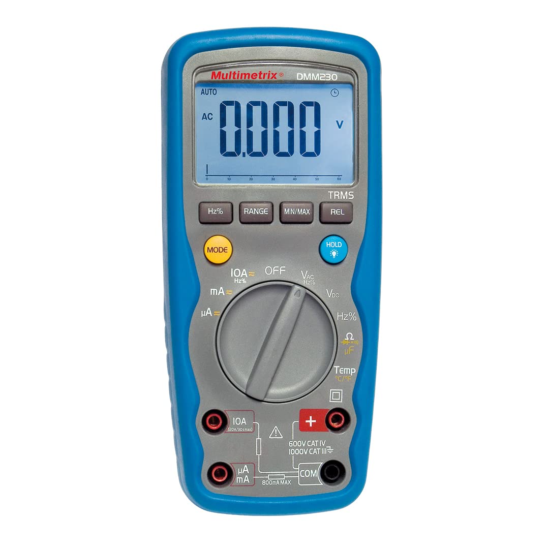 Multimetrix DMM 230 Multímetro digital Wasserdicht (IP67) CAT III 1000 V, CAT IV 600 V Anzeige (