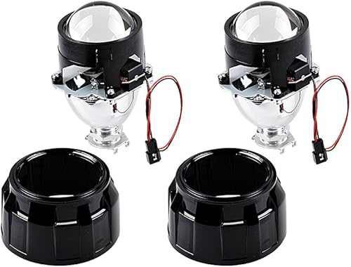 AMOPA Juego de 2 lentes LHD de 2.5 pulgadas con proyector de bixenón y luz de cabeza de haz alto y bajo, kit de lámpara H1 H4 H7 H11 H13 9005 9006 disponible en Yaxa Peru
