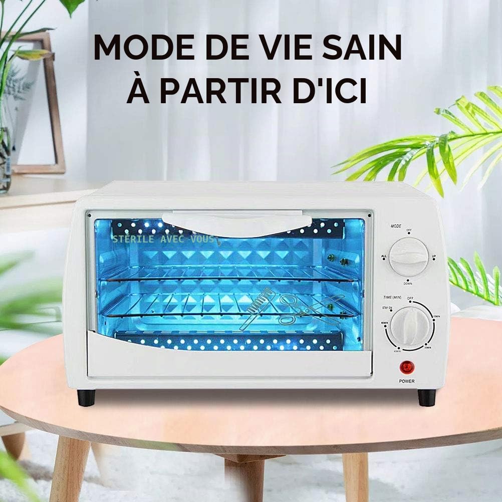 Aprodite Désinfection UV Stérilisateur Cabinet Ciseaux Serviette Outils Stérilisateur à l'ozone ultraviolet Paramètres de minuterie pour salon, hôtel, spa