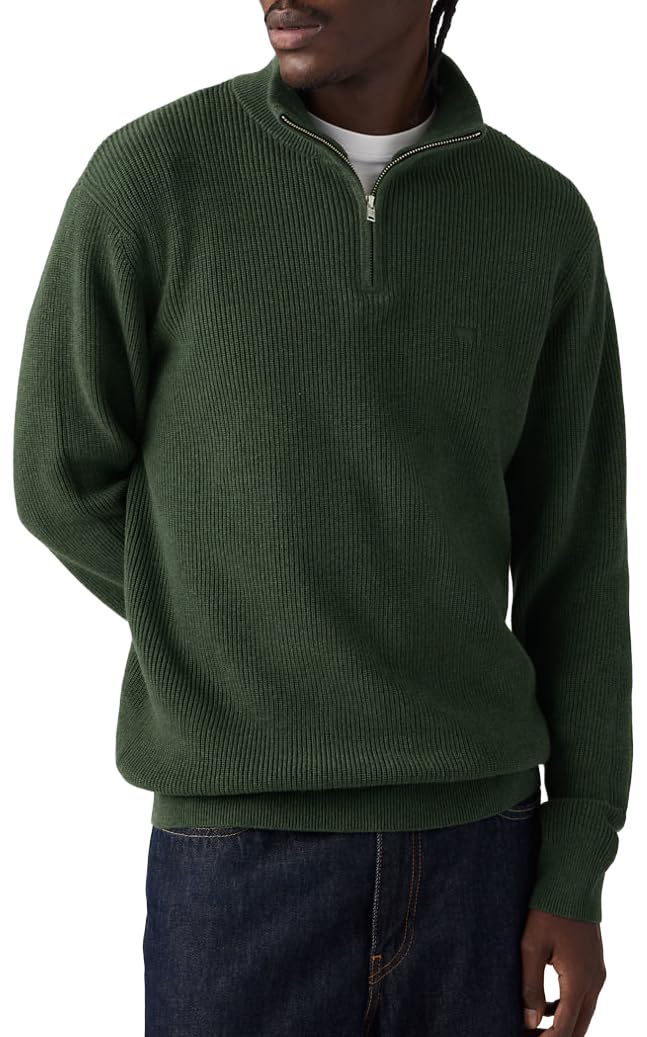 Levi's Men's Duffel Bag Heather G Hm Quarter Zip Sweater Duffel Bag Heathe