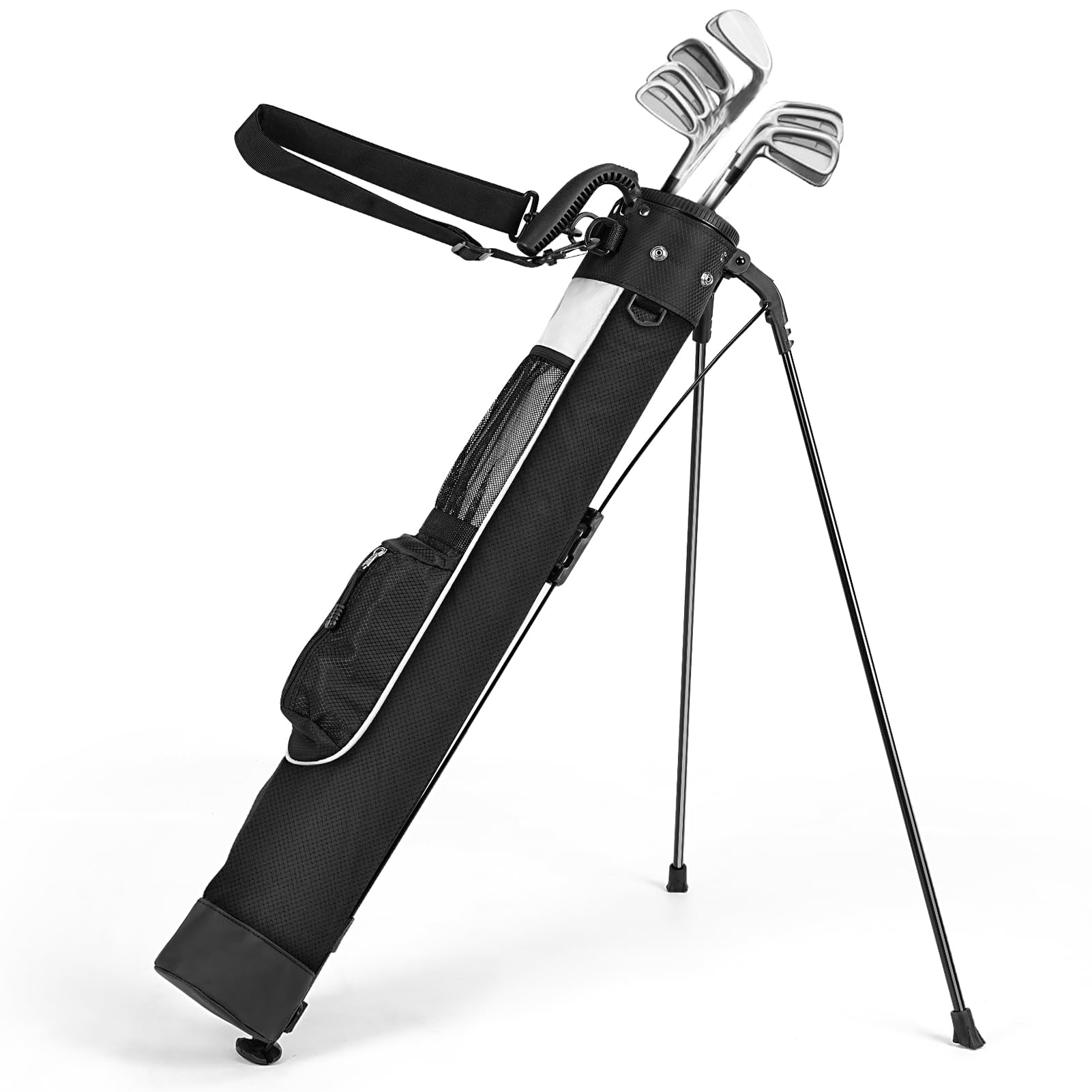 Lightweight for Golf Stand Bag with Strap and Stand, Easy to Carry and Durability Pitch n Putt for Golf Bag, with Golf Stand Bag for The Driving Range, Par 3 and Executive Courses,31.5″Tall