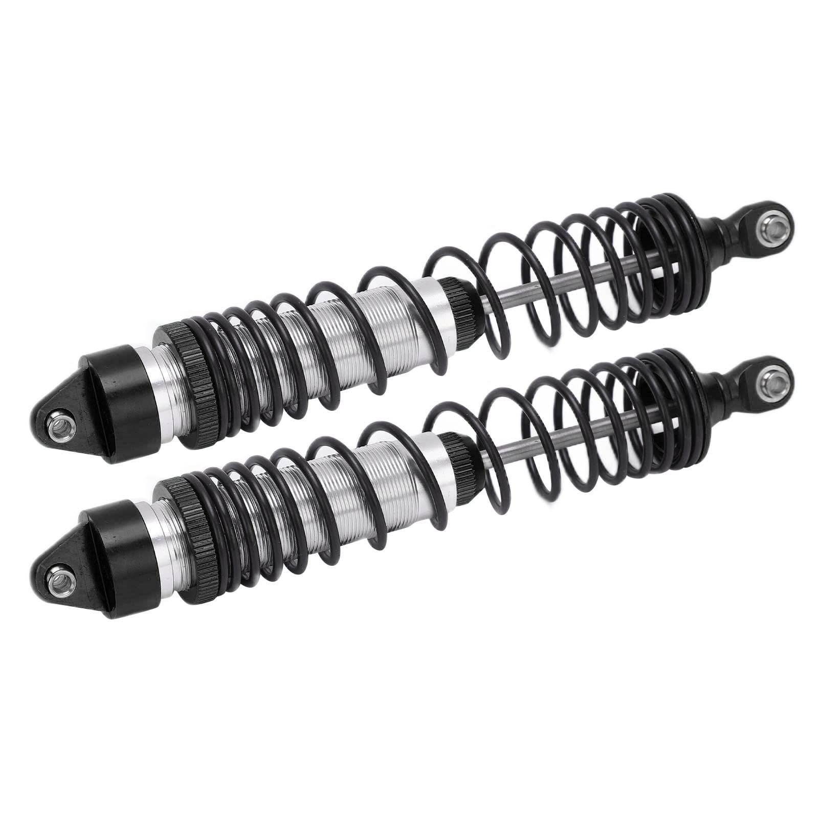 2 szt. Amortyzatory samochodowe RC Amortyzator ze stopu aluminium Zmontowane części zamienne do Traxxas UDR (Black)