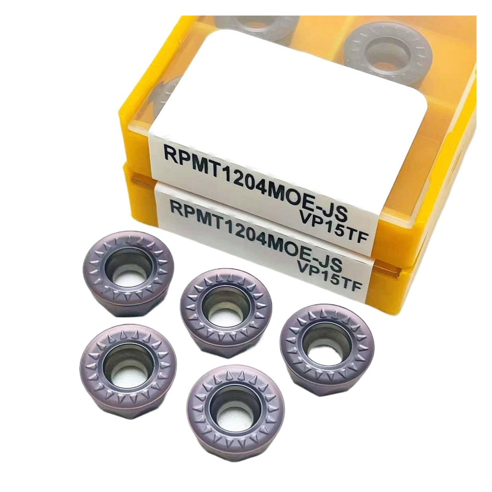 Plaquettes RPMT1204MOE JS VP15TF haute résistance pour fraisage de pièces CNC