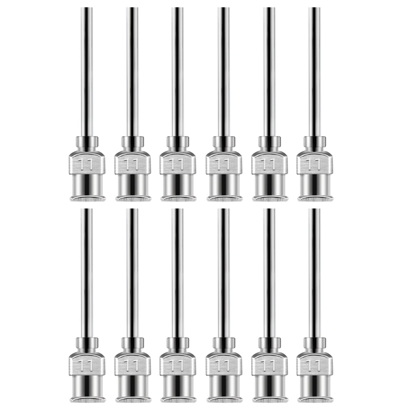 Uqezagpa 11G 12Pcs 38Mm Dispensing Needle Featuring Smooth Flows And Stainless Steel Construction For Precisions Tasks Lab Dispensing Needle & Accessories