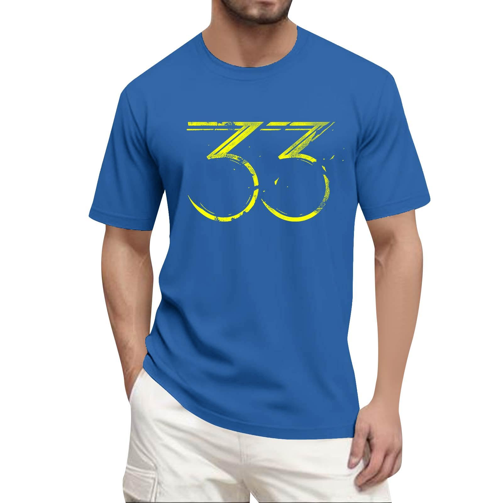 Unisex Expedition 33 Merch Clair Obscur Expedition 33 Game Shirt Printed Short Sleeves Top for Men Game Fans 02-Blue L