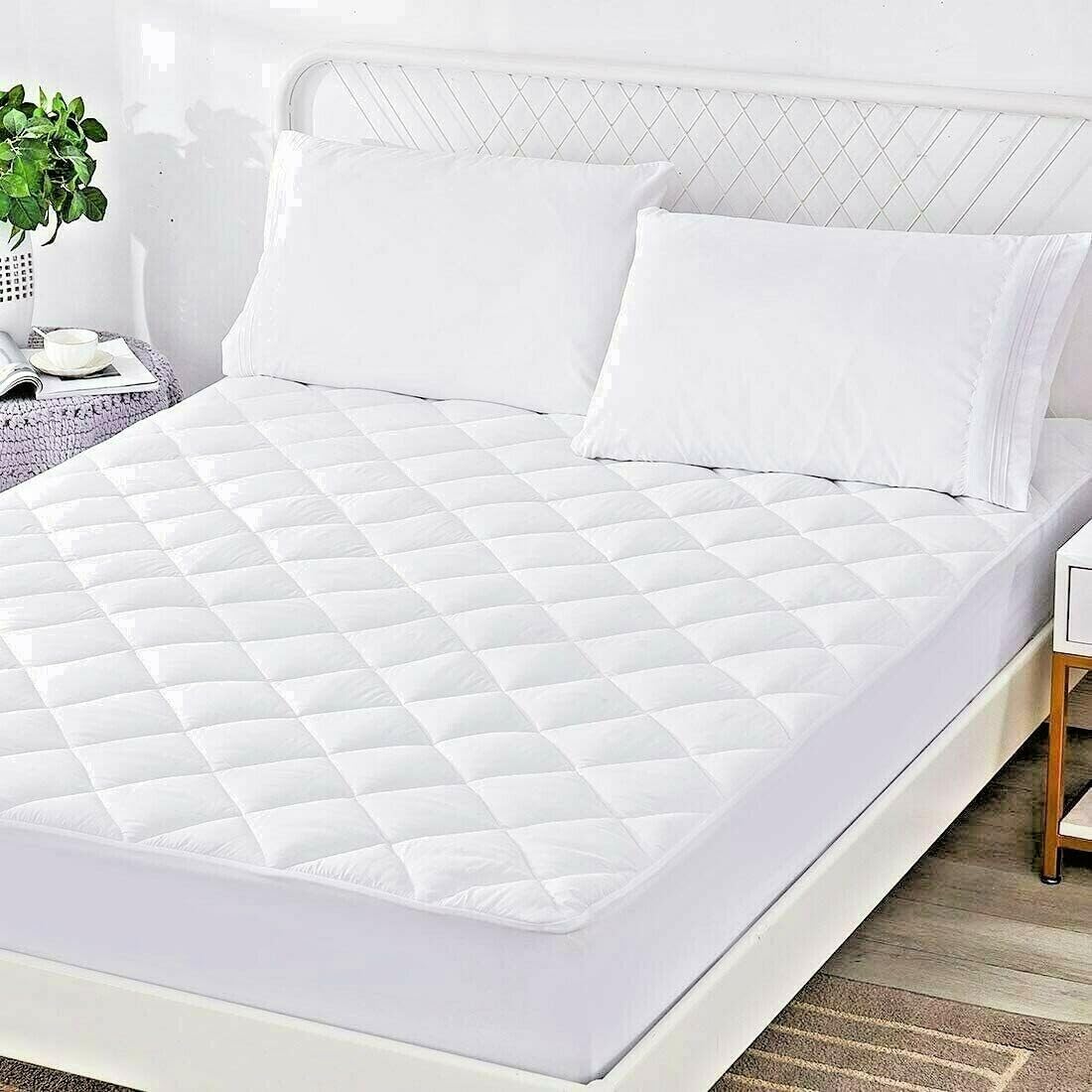 Household Discounts Ltd Quilted Extra Deep 30Cm Mattress Protector, Single/Double/King/Superking (Double)