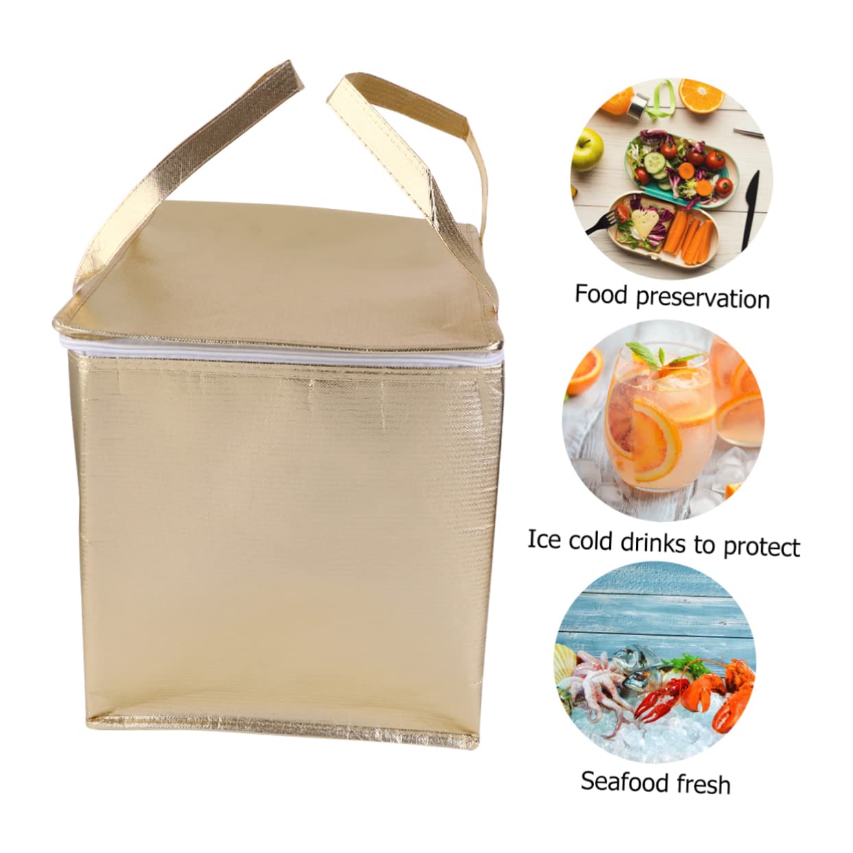 OUNONA Isolierte Kühltasche 35x35x30cm - Wasserdichte Transporttasche Für Picknick Und Catering
