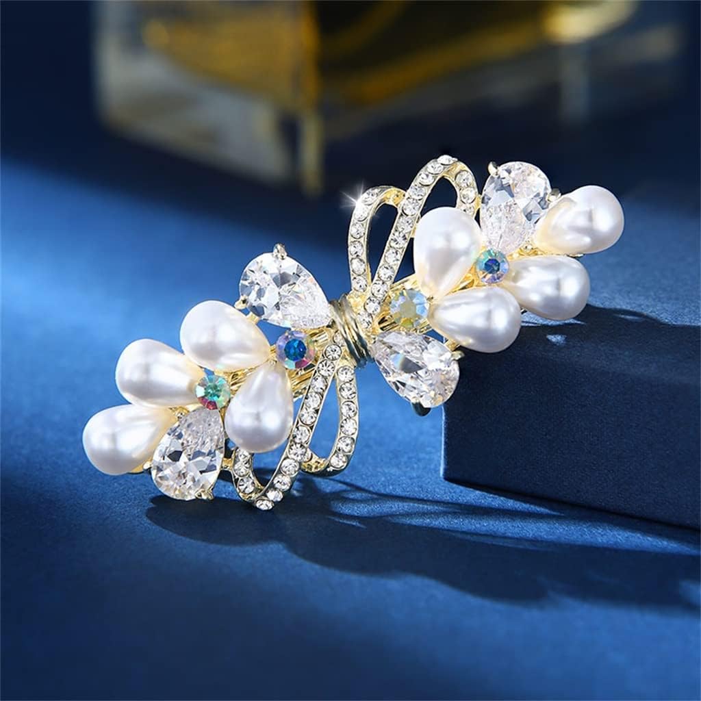 レディース ヘアカードクリップ 大人用ヘッドドレス ヘアクリップ バックヘッドドレス 女性用トップクリップ 髪飾り