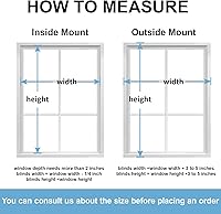 Vista 5 de MYshade Persianas celulares opacas, sin cordón, persianas para ventanas, persianas para ventanas, persianas de panal para ventanas de interiores