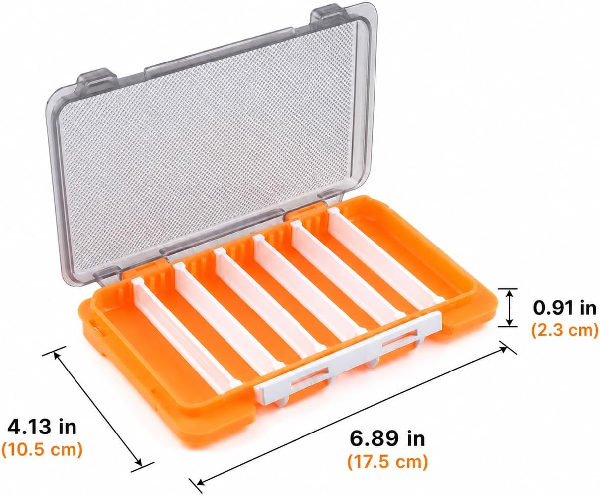 4-Pack Connectable Double-Sided Fishing Tackle Boxes with Removable Dividers, Clear Modular Fishing Lure Organizers, Water-Resistant Bait Storage Cases for Jigs, Hooks, and Terminal Tackle