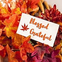 Vista 7 de Thanksgiving Metal Cutting Dies for Card Making Supplies, Fall Blessing Words Die Cuts Embossing Stencil Template Tool for DIY Scrapbooking Paper