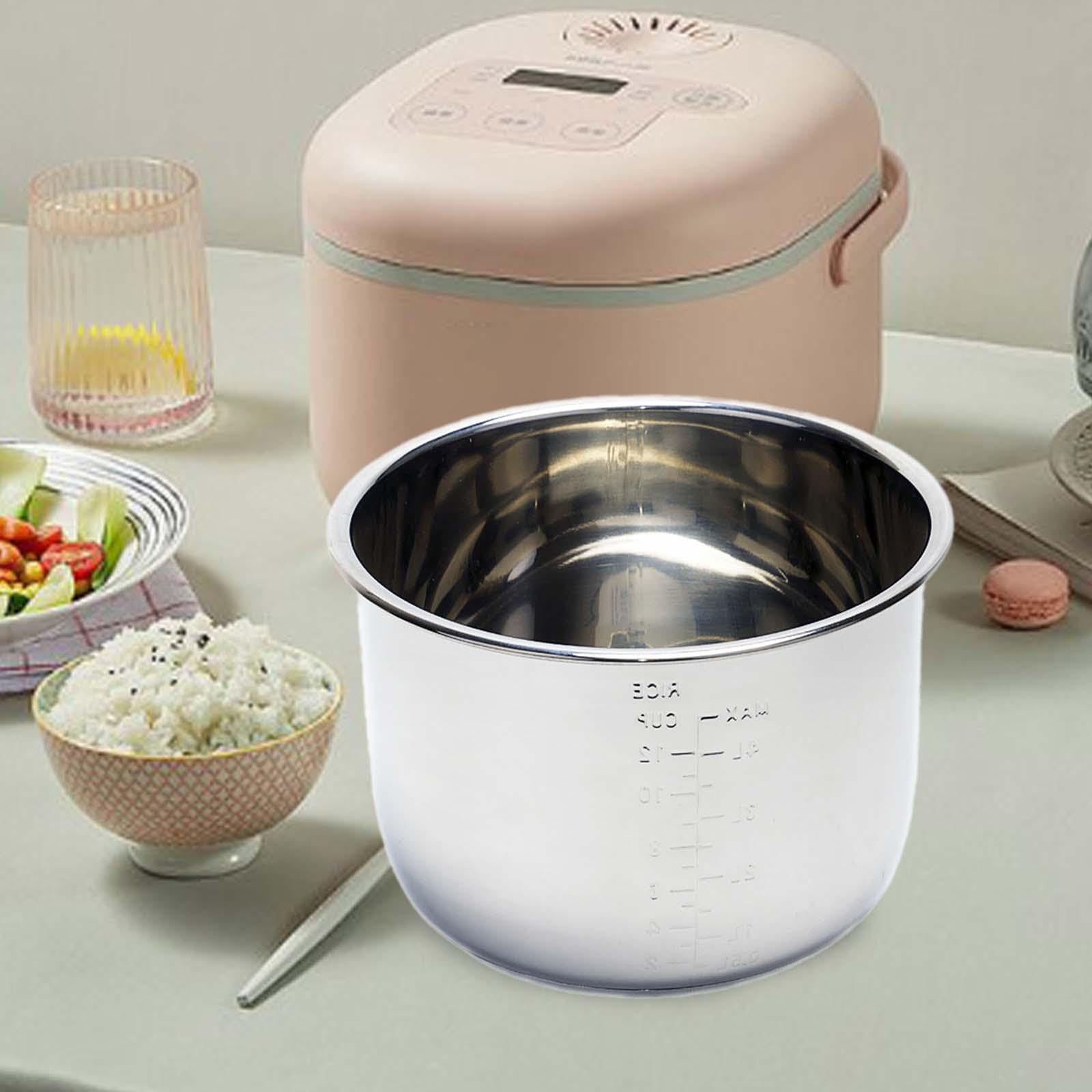 Récipient intérieur for cuiseur à Riz, Pot intérieur Multifonctionnel, Facile à Nettoyer, 8 L, antiadhésif, 0,8, Acier Inoxydable, Doublure Robuste for cuiseur à Riz