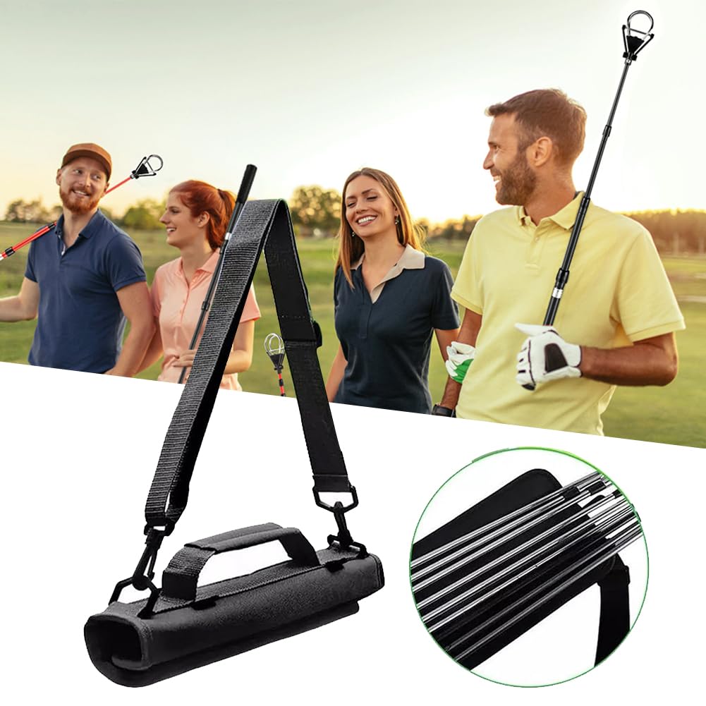 Sac De Club De Golf, Sac De Golf Portable avec Poignée, Sac De Transport Léger pour Golf, Sac De Transport pour La Marche, Le Golf, Le Golf, Le Voyage, Le Golf pour Homme Et Femme (Noir)