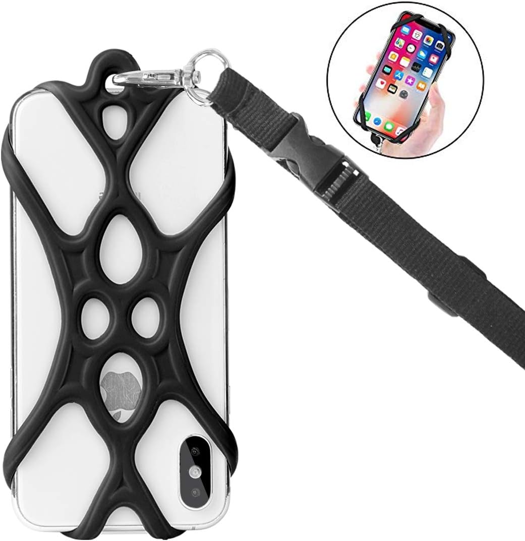 ROCONTRIP Universal Cell Phone Lanyard Holder (Black)