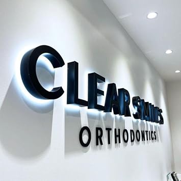 Custom LED Backlit Channel Signs for Business, Large 3D Personalized Reverse Lit Channel Letters Signage, Customizable Business LOGO Signs for Company, Storefront, Office, Salon, Shop, Cafe, Studio