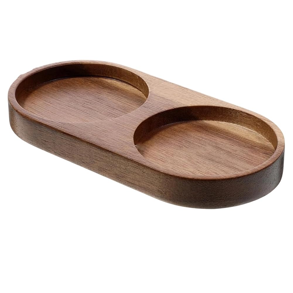 Hndhbfgrt Wood Mill Tray for Salt and Pepper Grinders-Elegant Kitchen Storage for Spices& Condiments Accessory