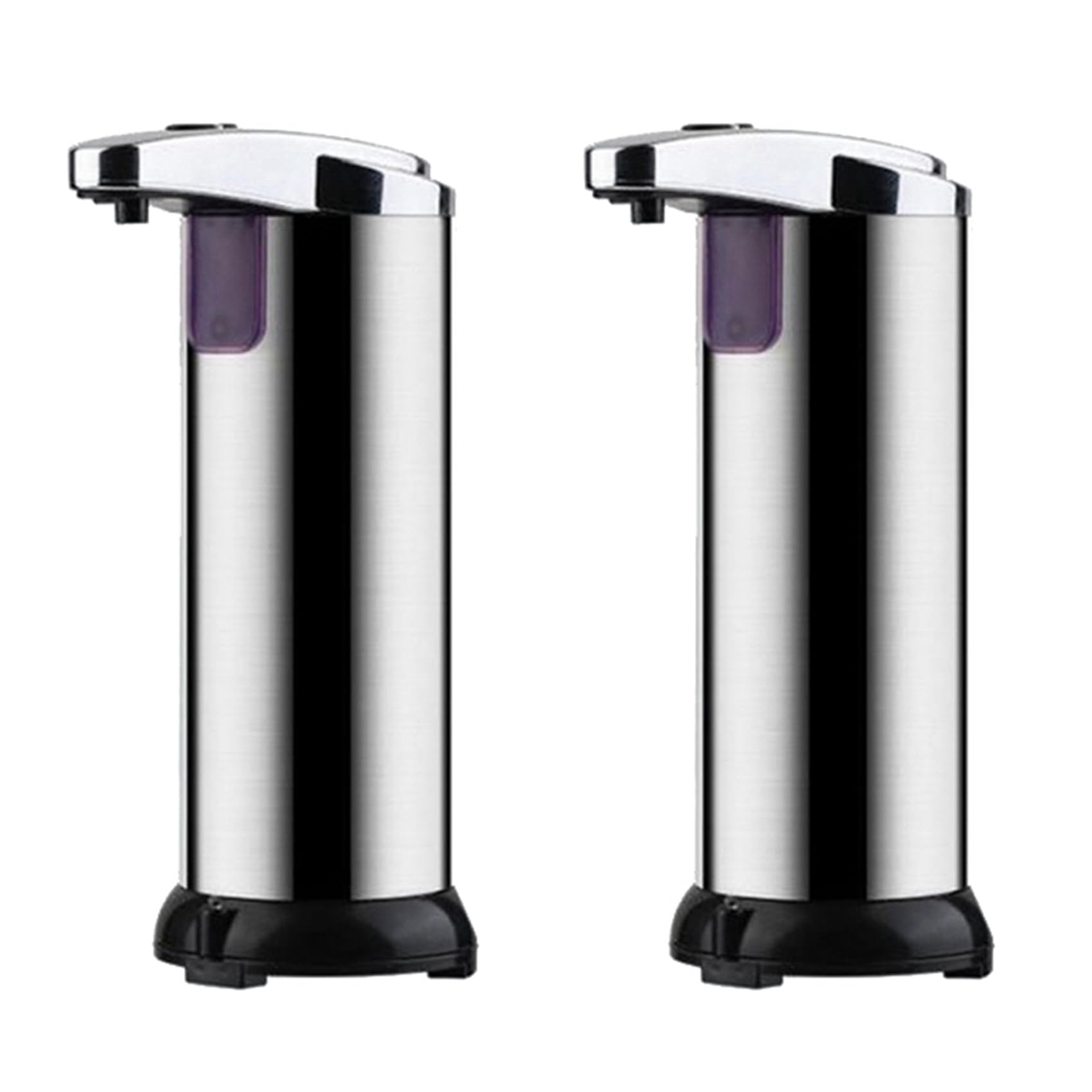 Vjsujehgy 2X Automatic Soap Dispenser Touchless with Waterproof Base, 250Ml Liquid Soap Dispenser for Kitchen Bathroom Hotel