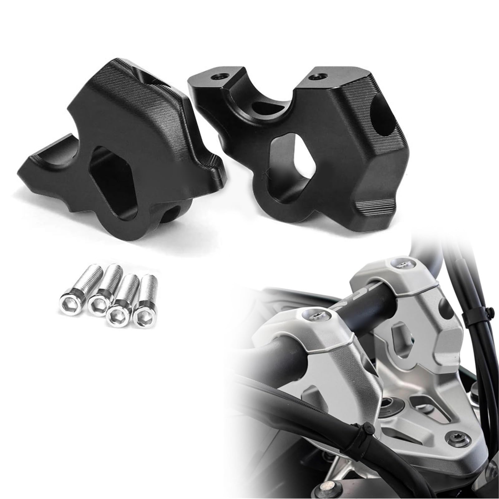 Adaptateur d'extension de collier de serrage de guidon pour R1300GS 2024