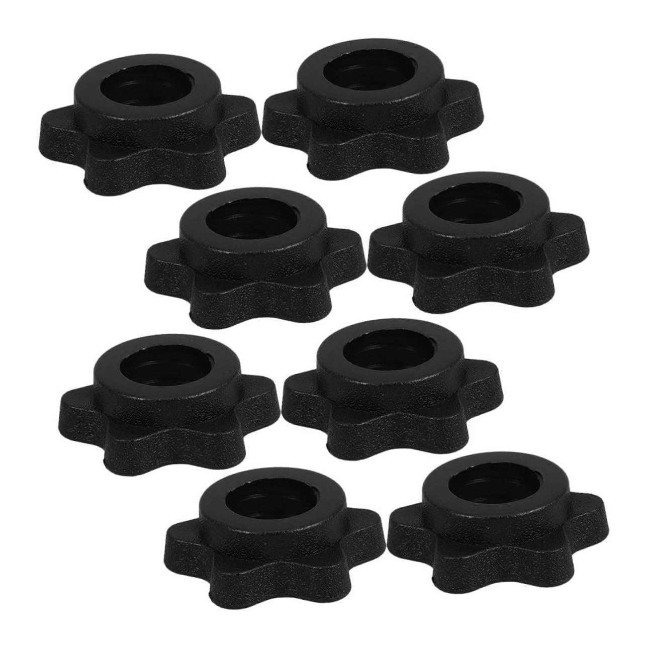 ibasenice Barbell Pole Nut Weight Lifting Screw Collars Barbell Locks Collar Dumbbell Nut Plastic Protection Home Gym Accessory