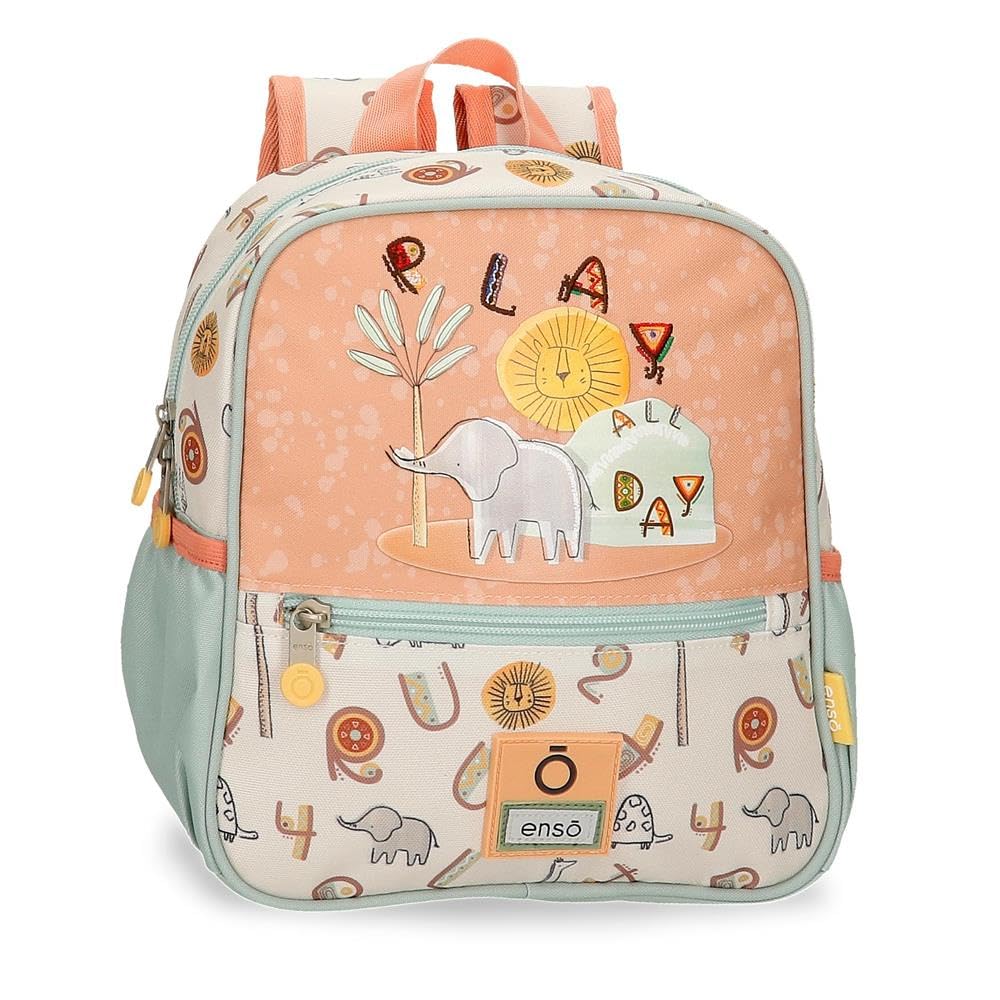 Enso Play All day mochila infantil, mochila escolar, fabricada en Poliéster, ruedas dobles de giro multidireccional, Múltiples formas de usarlo