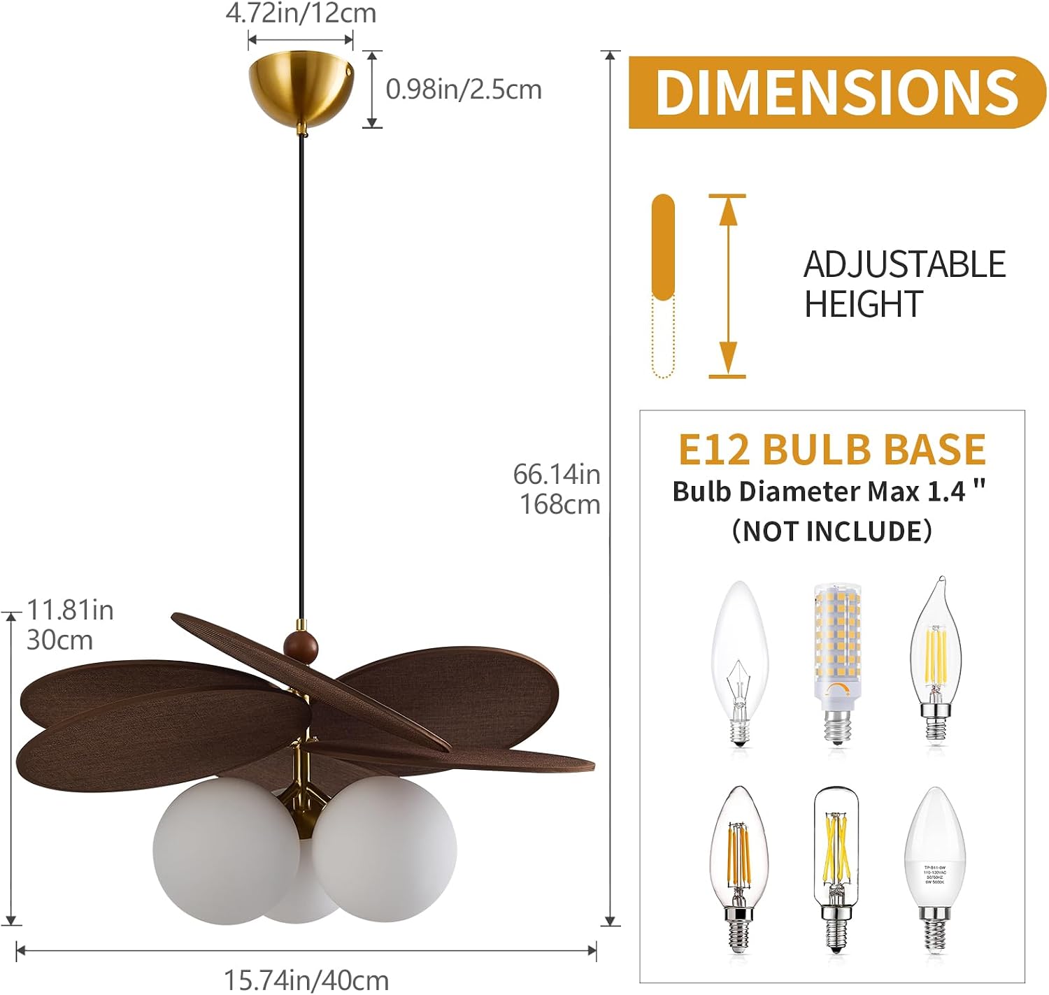 Boho Light Fixture, Hand Woven Fabric Chandelier, 16" Boho Chandelier with Milk White Glass for Dining Room, Living Room, Kitchen Island, Bedroom and Restaurant