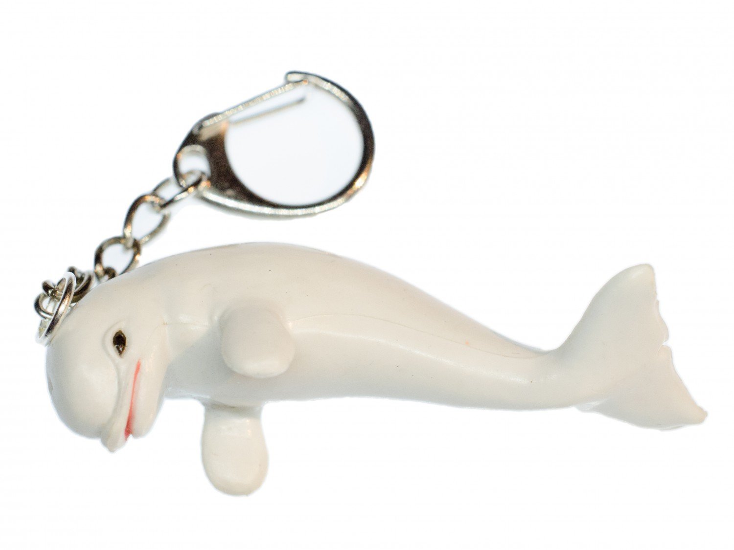 Beluga Key Ring Chain Ocean Sea Animal Whale Baby