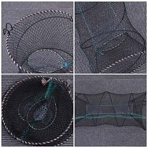 BESPORTBLE Redes de pesca para castiços, armadilha de caranguejo, lagosta, camarão, rede dobrável de