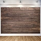Brown Wood Backdrop Wall Banner Brown Wood Photography Background for Home Outdoor Birthday Party Baby Shower Decoration Supplies 70.8 x 47.2 Inch