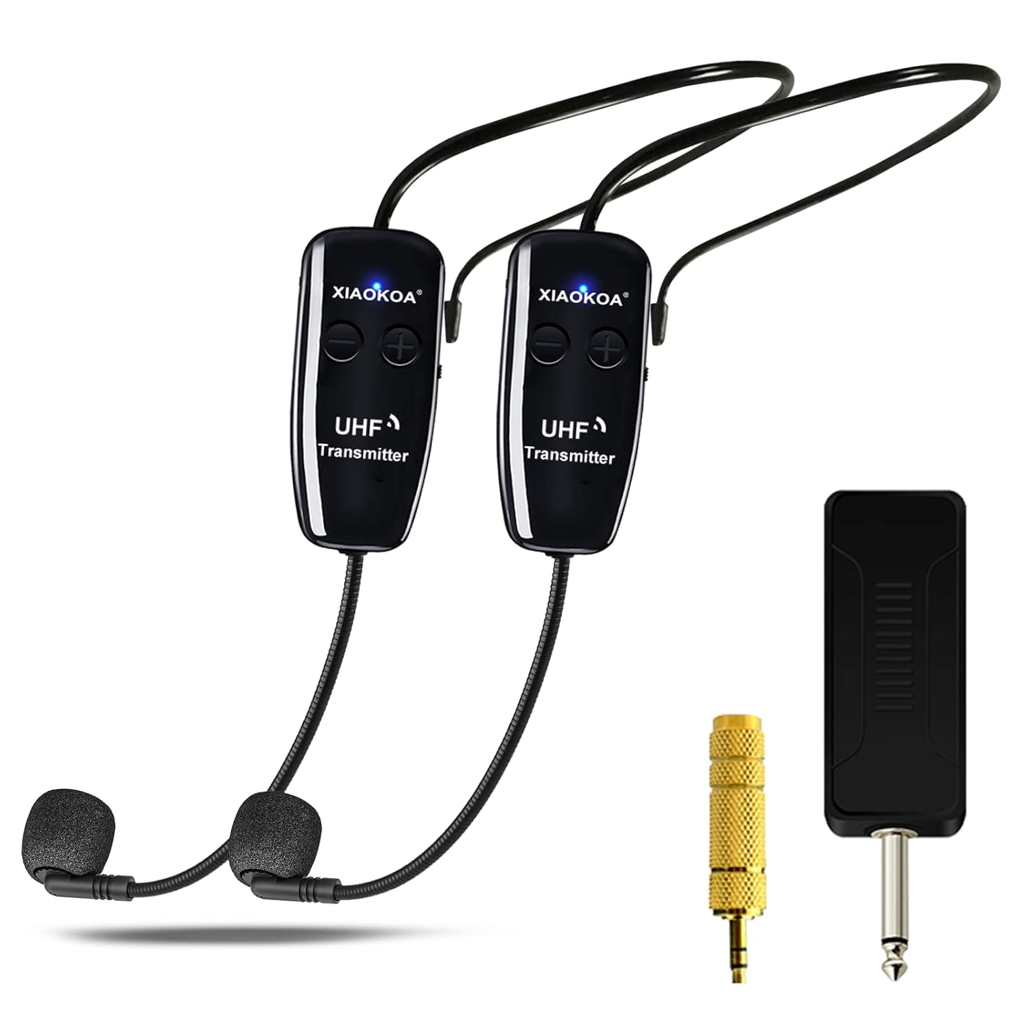 XIAOKOA Wireless Microphone,UHF Microphone Stable 50 m Wireless