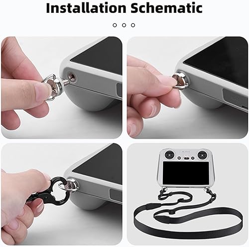 Miniatura 6 de Correa de cordón para el cuello para DJI RCRC 2RC Pro Accesorios de control remoto ajustable y desmontable Correa de cuello Rc con tornillos