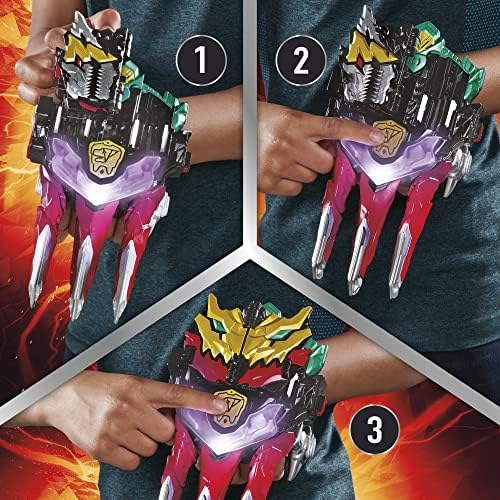 Power Rangers Morpher Dino Knight Zabawka Kolekcjonerska, Wielokolorowy, 15 cm