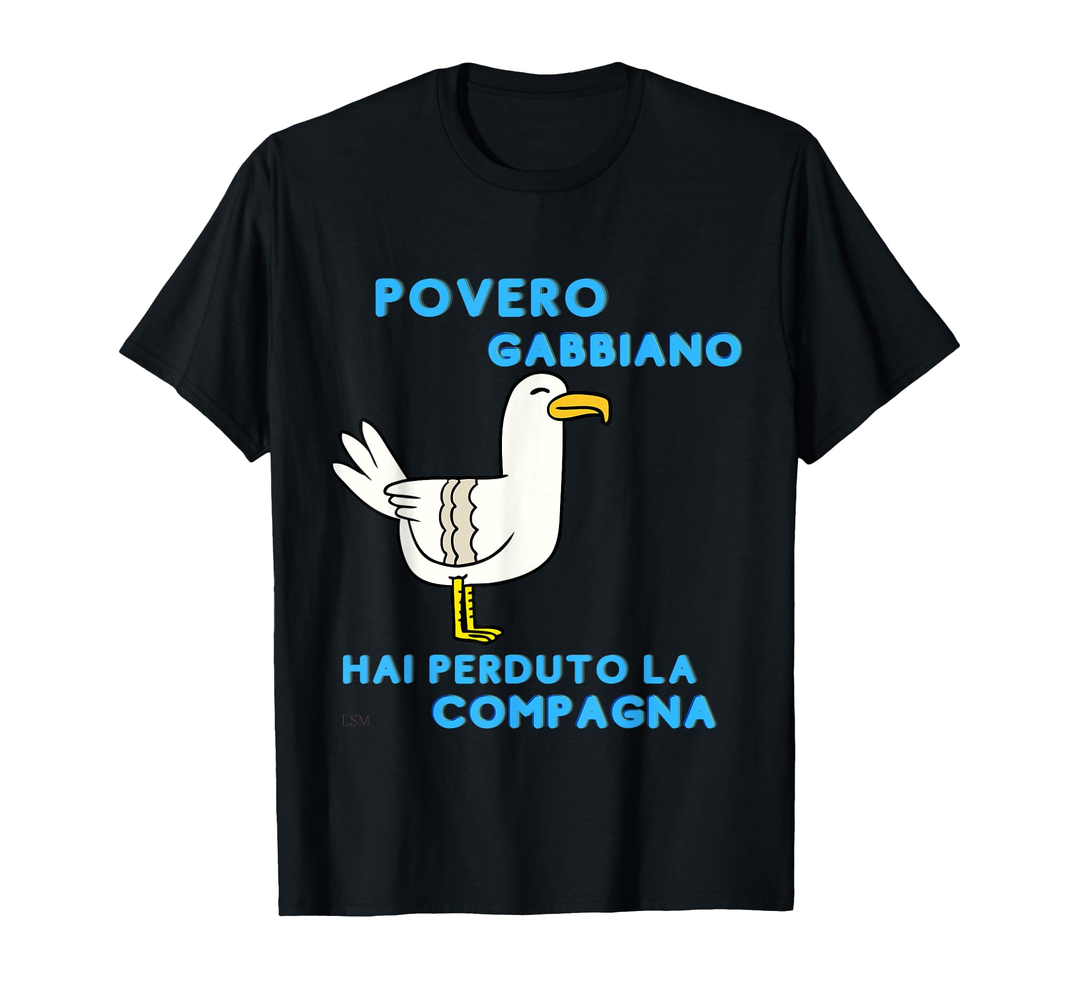T-shirt Divertenti, Povero Gabbiano, Regalo Uomo, Donna, Maglietta :  Amazon.it: Moda