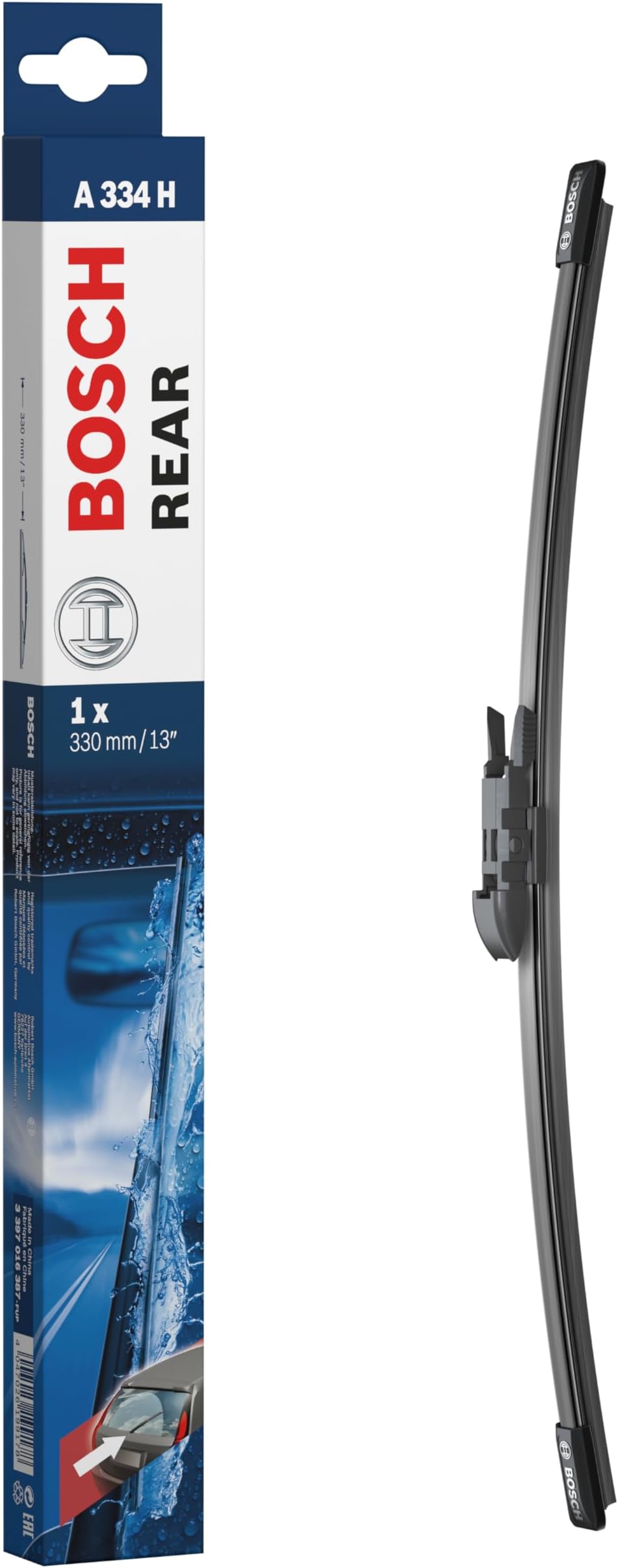 BOSCH AeroTwin Rear Wiper Blade A334H - 13" (Single)