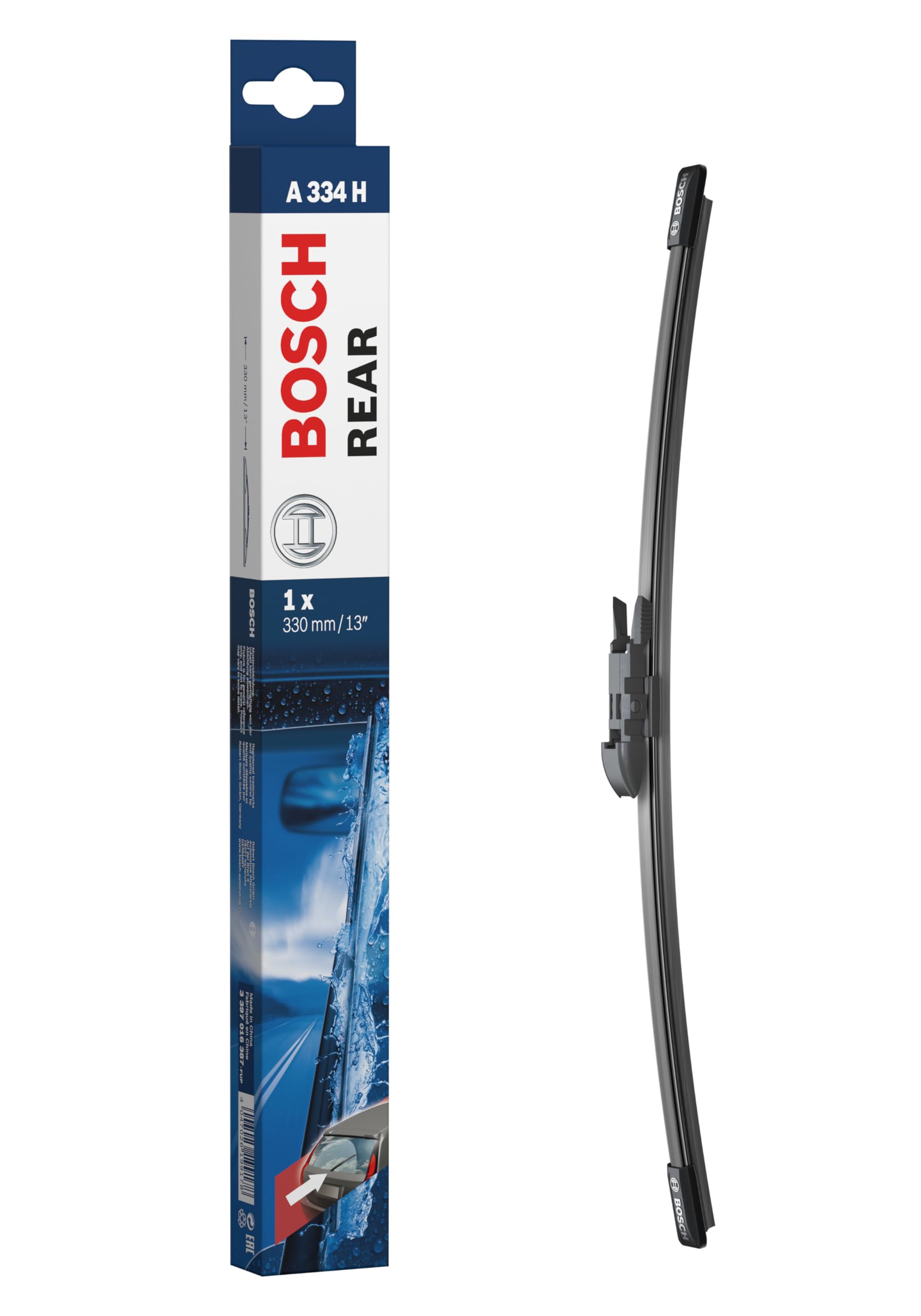 Bosch Wiper Blade Rear A334H, Length: 330mm – Rear Wiper Blade