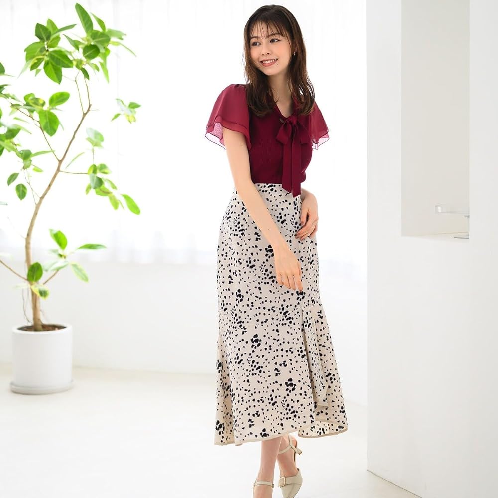 Amazon.co.jp: [ミッシュマッシュ] 春夏 裾ラップマーメイド