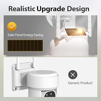 BNT Solar Powered Fake Security Camera