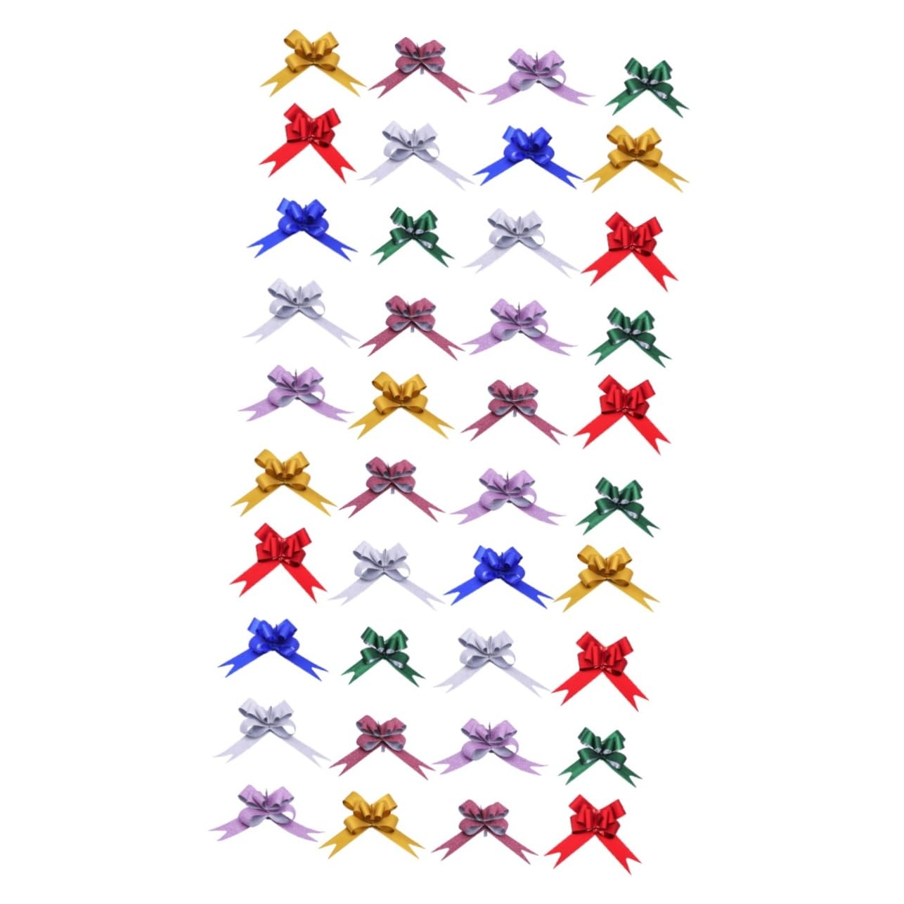 Abaodam 100pezzi Fiocchi Decorativi Natalizi Motivo Fiocco Di Fiocchi Di Raso Per Decorazioni Di Matrimonio e Feste Versatile e Resistente Per Albero Di Natale Regali e Eventi Festivi