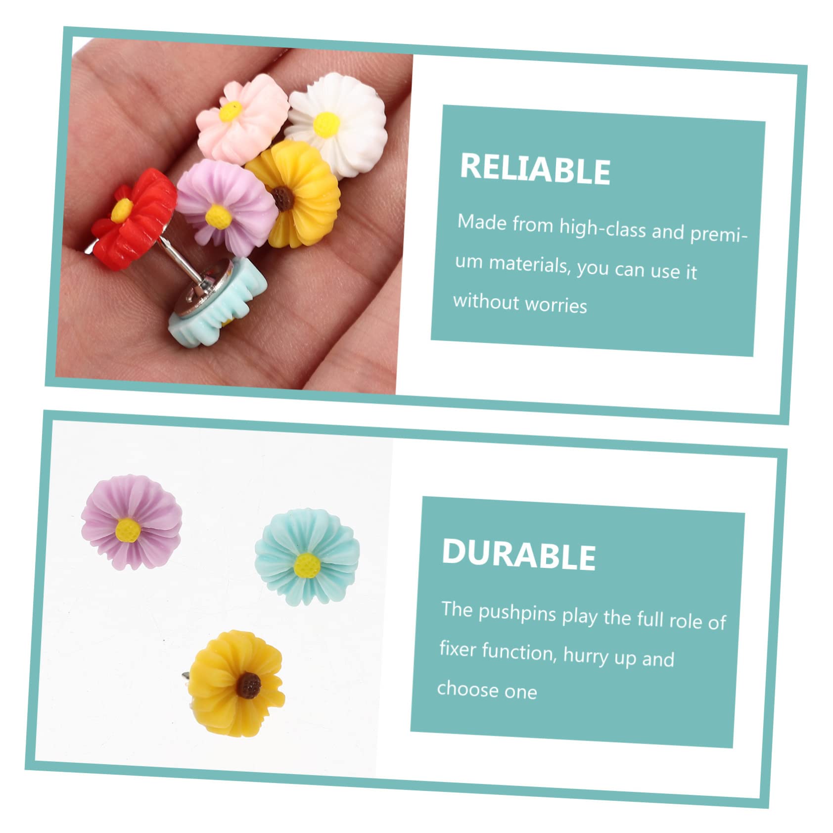Lurrose 150piezas Pushpins Creativos Forma De Flor y Corazón TACS Multifuncionales para Mapa Accesorios Convenientes para Oficina y Hogar