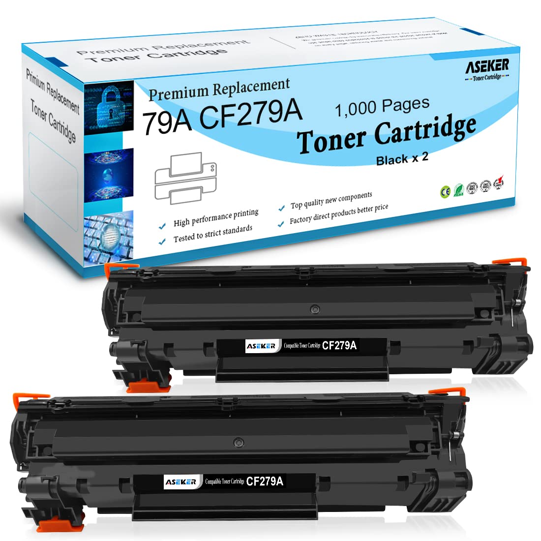 Cartucho De Toner 79a Cf279a Compatível Com Impressora Laserjet Pro M12 M12A M12W M26 M26A M26NW Preto 1k - View #2