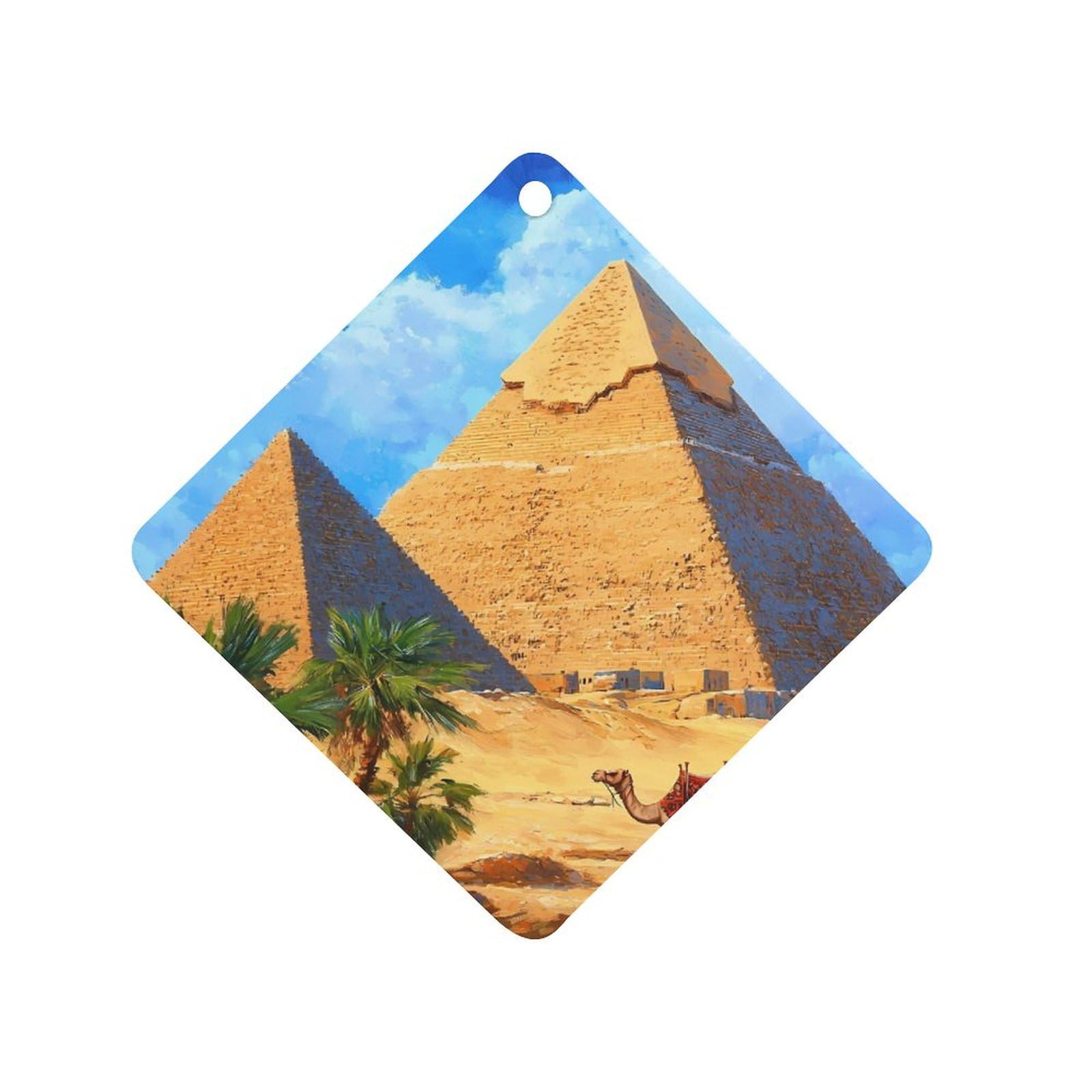 Camel Car Air Freshener Hanging Aromatherapy Tablets for Car Accessories Rhombus