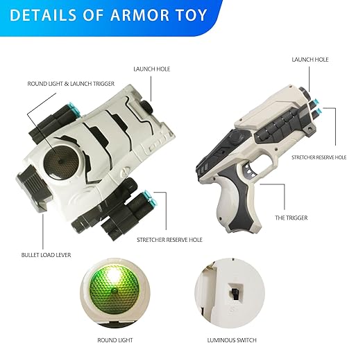 Miniatura 5 de Star Wars - Pistola de espuma Nerf para niños, guantelete de repulsor de Iron Man, disfraces de soldado de tormenta, juego de rol, pistola