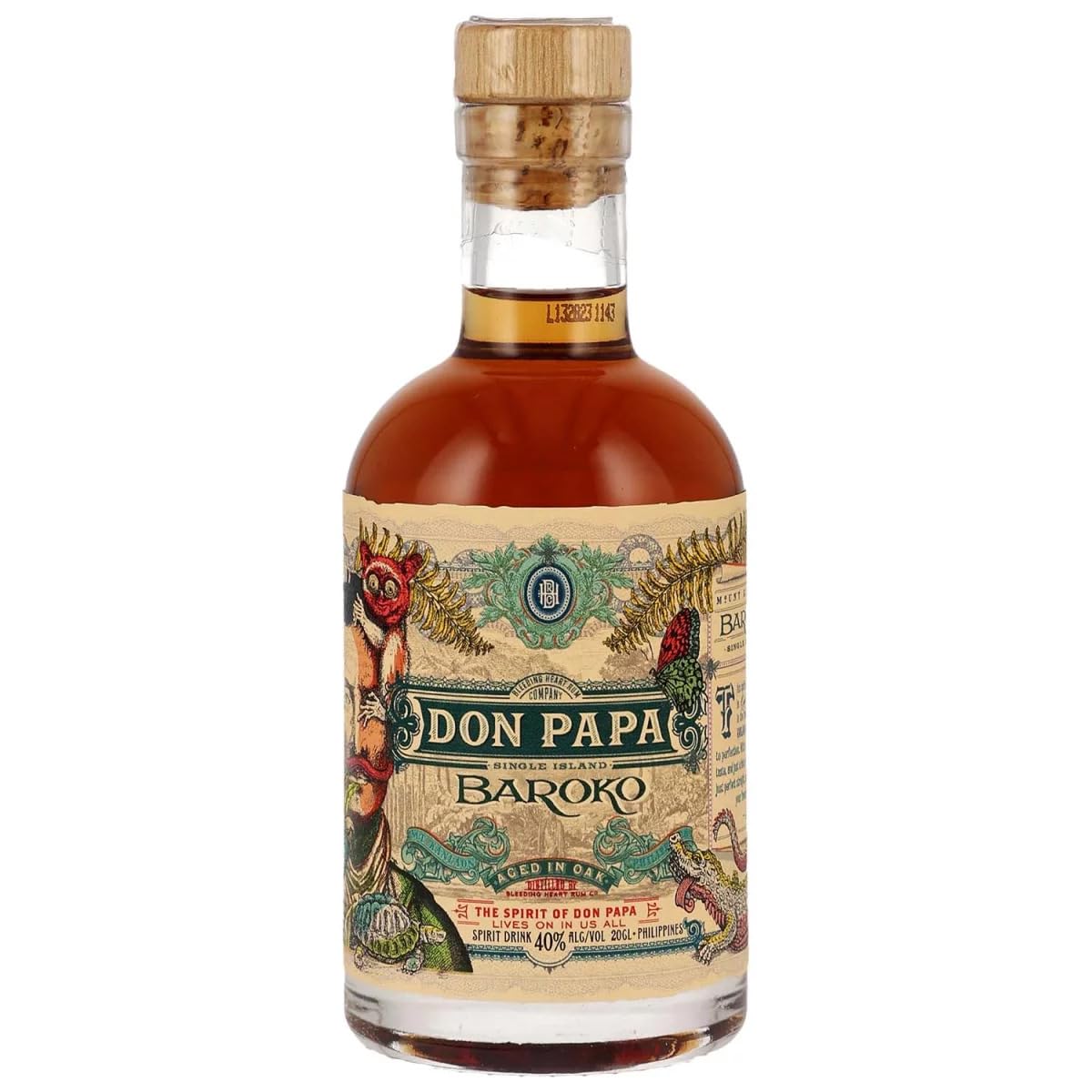 Don Papa Baroko Mini Premium Spirituose auf Rumbasis – Exotischer Geschmack