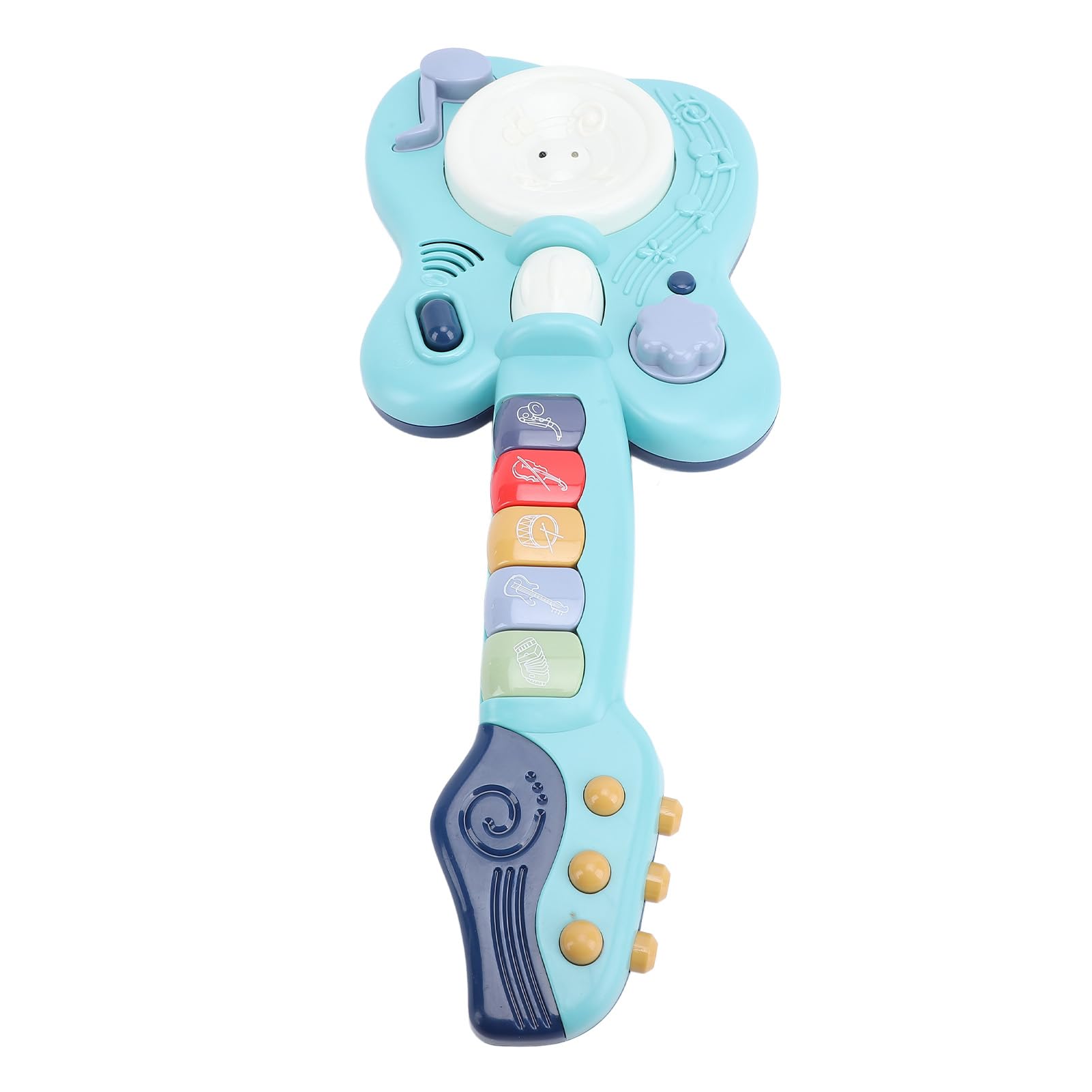 RASTKY Toddler Guitar Toy, Multifunctional Guitar Music Toy, Vibrating Design, Electronic Piano Function, Safe ABS Material, Lightweight and Portable for Fun — view 8