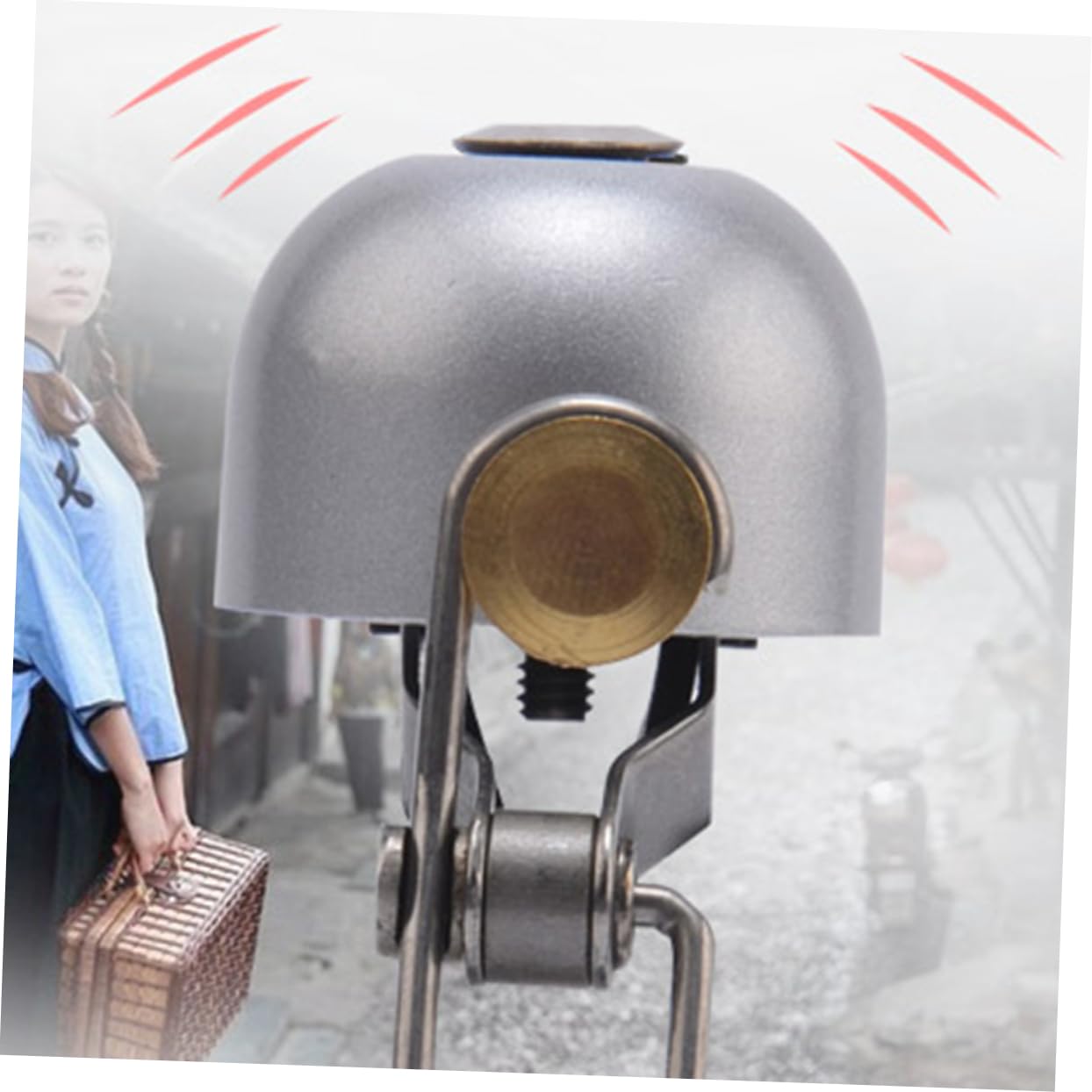 INOOMP 3 Pezzi Campanelli da Manubrio per Bicicletta Stile retrò Campanello Ultra Rumoroso in Metallo per Strada