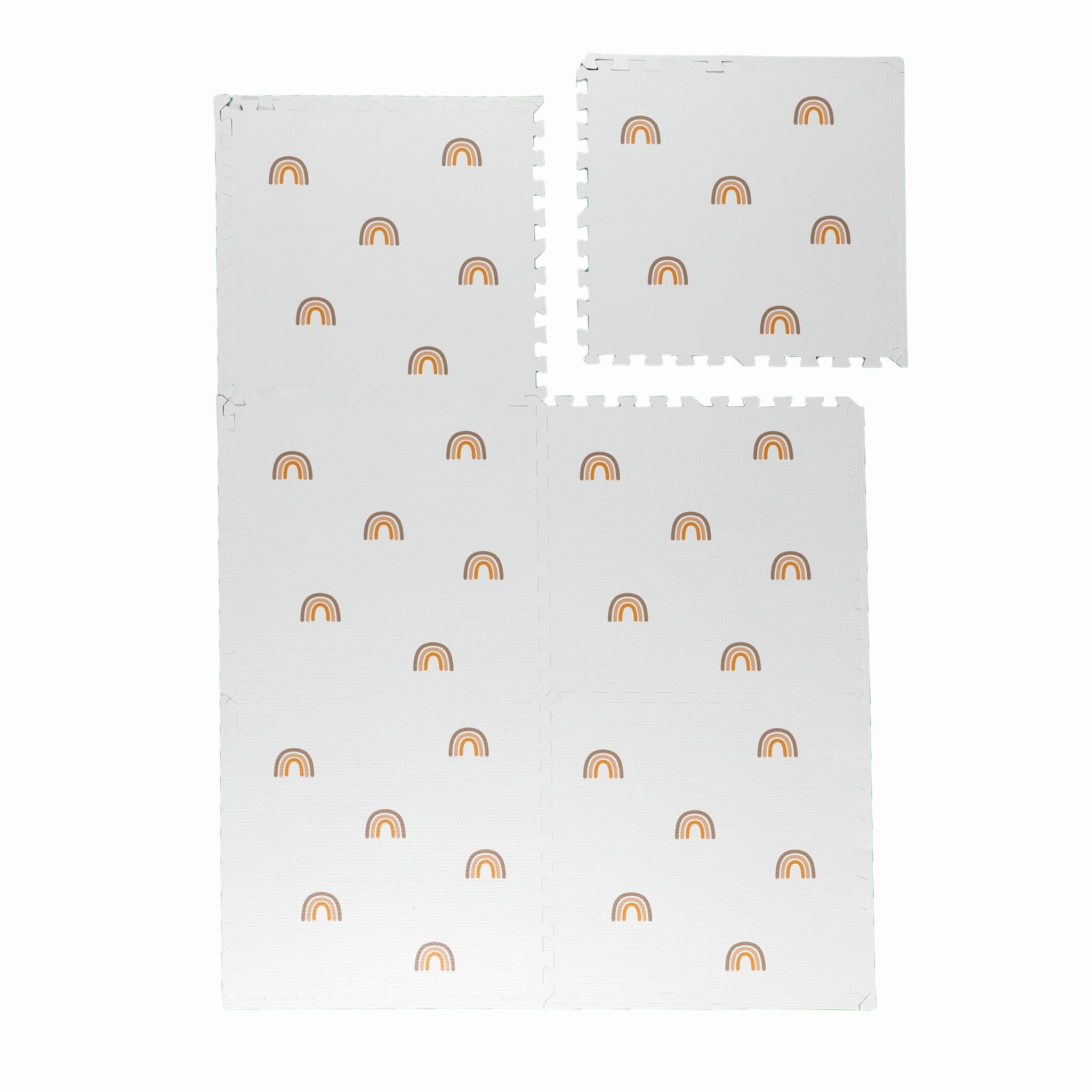 FRAAI | Home & Living Mata piankowa puzzle - Alfie Rainbow Biały - Pianka EVA - - Dywan