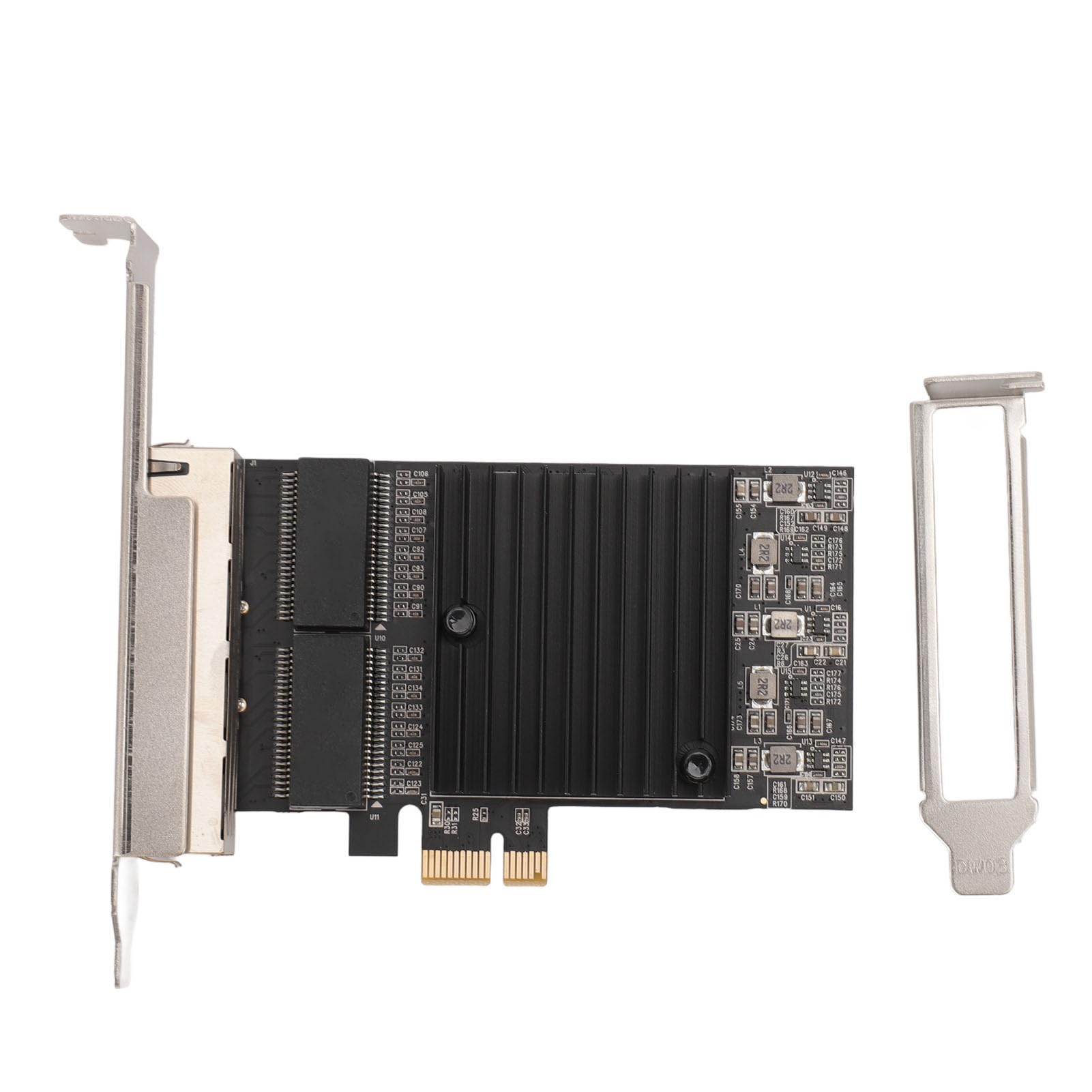 Carte Réseau Gigabit Ethernet, PCIe1X 10, 100, 1000 Mbps Gigabit Ethernet PCI Express, Adaptateur Réseau PCIE, Carte Réseau, Carte Ethernet pour PC, avec 4 Ports